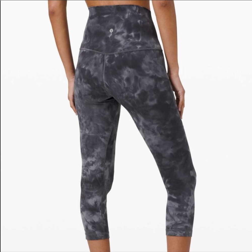 Lululemon align crop 21” Diamond dye pitch Grey graphite